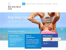 Tablet Screenshot of bayareaspinecare.com